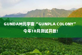 GUNDAM元宇宙“GUNPLA COLONY” 今年10月测试开放！