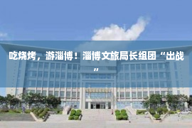 吃烧烤，游淄博！淄博文旅局长组团“出战”