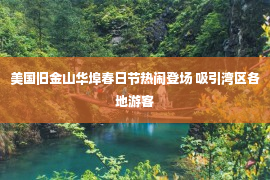 美国旧金山华埠春日节热闹登场 吸引湾区各地游客