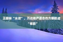 王健林“水逆”，万达地产遭合作方翻脸成“老赖”