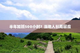 半年加班500小时？当地人社局回应