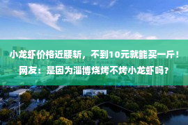 小龙虾价格近腰斩，不到10元就能买一斤！网友：是因为淄博烧烤不烤小龙虾吗？