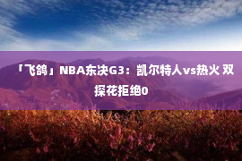 「飞鸽」NBA东决G3：凯尔特人vs热火 双探花拒绝0