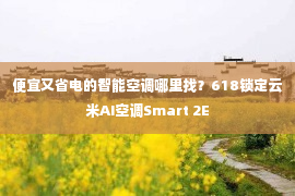 便宜又省电的智能空调哪里找？618锁定云米AI空调Smart 2E