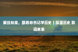 鉴往知来，跟着总书记学历史丨探源历史 致远未来