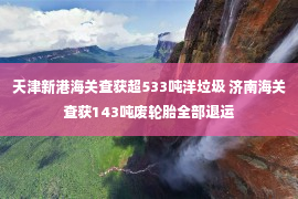 天津新港海关查获超533吨洋垃圾 济南海关查获143吨废轮胎全部退运