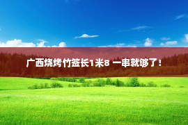 广西烧烤竹签长1米8 一串就够了！