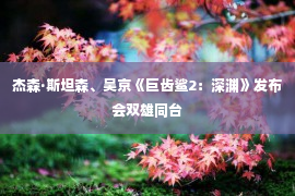 杰森·斯坦森、吴京《巨齿鲨2：深渊》发布会双雄同台