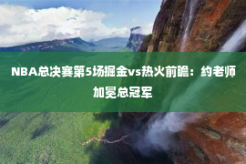 NBA总决赛第5场掘金vs热火前瞻：约老师加冕总冠军