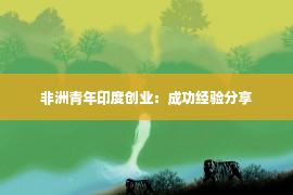 非洲青年印度创业：成功经验分享