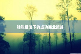 赊账经济下的成功商业策略