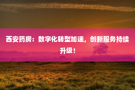 西安药房：数字化转型加速，创新服务持续升级！