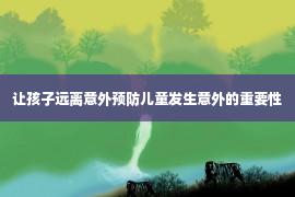 让孩子远离意外预防儿童发生意外的重要性