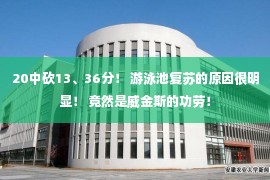 20中砍13、36分！ 游泳池复苏的原因很明显！ 竟然是威金斯的功劳！