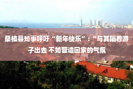 桑植县知事呼吁“新年快乐”:“与其隔着游子出去 不如营造回家的气氛