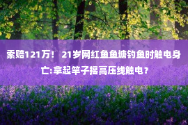 索赔121万！ 21岁网红鱼鱼塘钓鱼时触电身亡:拿起竿子摇高压线触电？