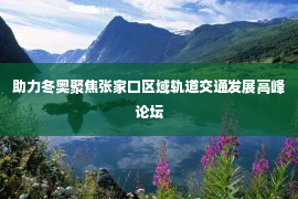 助力冬奥聚焦张家口区域轨道交通发展高峰论坛