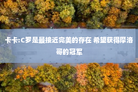 卡卡:C罗是最接近完美的存在 希望获得摩洛哥的冠军