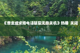 《曹圭成求婚电话破裂无奈关机》热播  关闭.