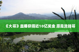 《大哥》直播获得近10亿奖金 原是洗钱哥