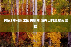 时隔3年可以出国的新年 海外目的地搜索激增