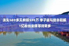 消失500多天粉超530万 李子柒与微念和解 1亿粉丝坐拥等待更多