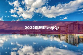 2022爆剧启示录③