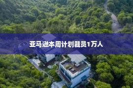 亚马逊本周计划裁员1万人