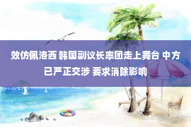 效仿佩洛西 韩国副议长率团走上舞台 中方已严正交涉 要求消除影响