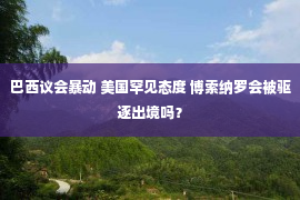 巴西议会暴动 美国罕见态度 博索纳罗会被驱逐出境吗？