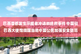 巴西首都发生示威者冲进总统府事件 中国驻巴西大使馆提醒当地中国公民加强安全防范