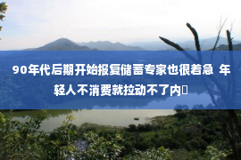 90年代后期开始报复储蓄专家也很着急  年轻人不消费就拉动不了内�