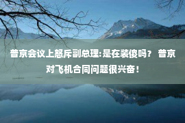 普京会议上怒斥副总理:是在装傻吗？ 普京对飞机合同问题很兴奋！