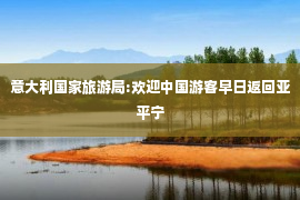 意大利国家旅游局:欢迎中国游客早日返回亚平宁