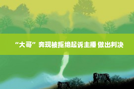 “大哥”奔现被拒绝起诉主播 做出判决