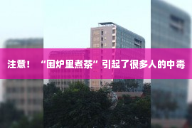 注意！ “围炉里煮茶”引起了很多人的中毒