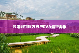 涉嫌剽窃官方对应EVA最终海报