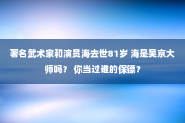 著名武术家和演员海去世81岁 海是吴京大师吗？ 你当过谁的保镖？