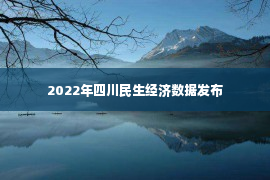 2022年四川民生经济数据发布