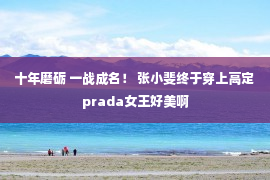 十年磨砺 一战成名！ 张小斐终于穿上高定 prada女王好美啊