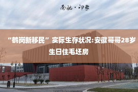 “鹤岗新移民”实际生存状况:安徽哥哥28岁生日住毛坯房