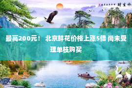 最高200元！ 北京鲜花价格上涨5倍 尚未受理单枝购买