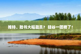 推特、脸书大幅裁员？ 硅谷一团糟了！