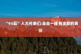 “95后”人大代表们:来自一线 有全新的责任