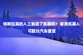 特斯拉真的人工制造了机器吗？ 家用机器人可能比汽车便宜