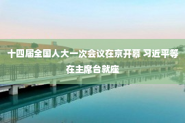 十四届全国人大一次会议在京开幕 习近平等在主席台就座