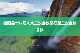 衡阳县十八届人大三次会议举行第二次全体会议