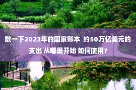 数一下2023年的国家账本  约50万亿美元的支出 从哪里开始 如何使用？